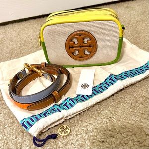 Tory Burch PERRY BOMBÉ CANVAS MINI BAG